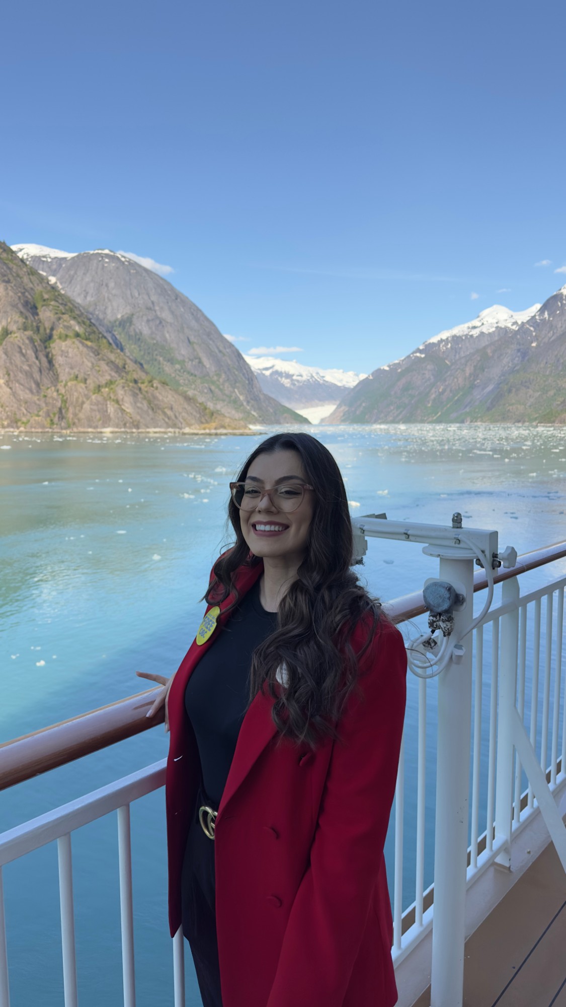 Bruna on NCL ship deck